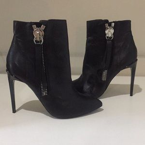 Leather Steve Madden High Heel Bootie Sz 8